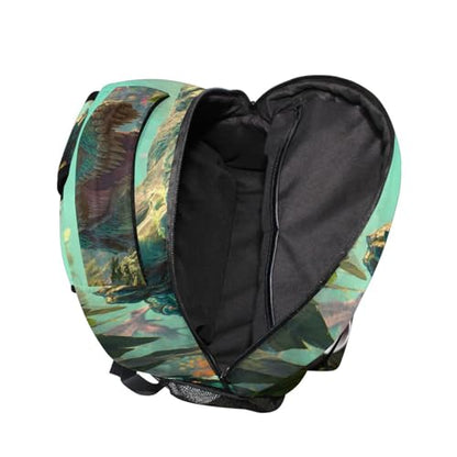 susiyo Custom Name Backpack Personalized School Bookbag Jungle Dinosaur Lightweight College Back Pack Travel Camping Casual Daypack for Teens Girls Boys Women Men - color: Custom Dinosaur