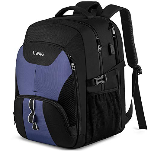 LIWAG Extra Large Business Travel Backpack, Anti Theft Water Resistant College Backpack Computer Bag Fits 17.3Inch Laptop Notebook, Blue - color: Blue, size: 17inch