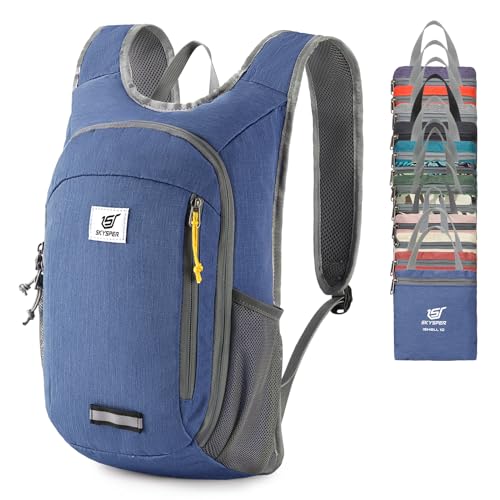 SKYSPER Small Daypack 10L Hiking Backpack Packable Lightweight Travel Day Pack for Women Men - color: Royalblue, size: 10l
