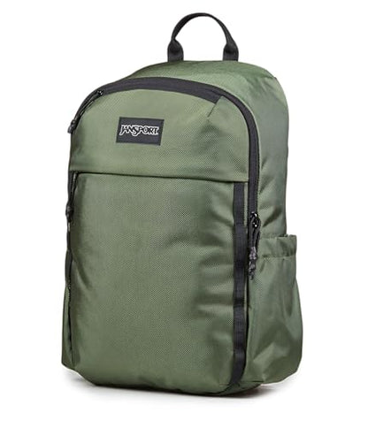 JanSport Venture Daypack – Travel Pack With Large Main Compartment, Padded Laptop Sleeve, Dual Water Bottle Pockets, and Attachment Buckles, Cargo Green - color: Cargo Green, style: Venture Daypack