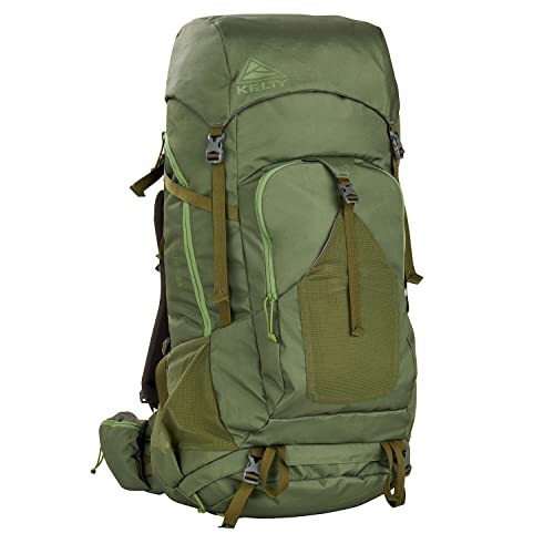 Kelty Asher Backpack, Daypack to Multi-Day Backpacking Capacity, Hiking, Lightweight Travel Pack, Internal Frame (85L Winter Moss) - color: Winter Moss/Dill, size: 85L