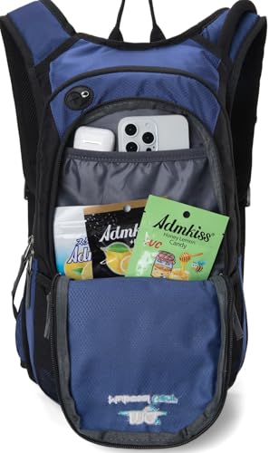 15L Insulated Hydration Backpack Pack with 2L Water Bladder Lightweight Hiking Backpack Bag for Women Men Daypack for Hiking Running Festival Camping Biking