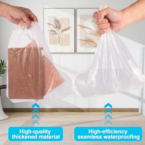 20 Pcs Kids Waterproof Shoe Covers for Rain, Non-Slip Disposable Rain Shoe Covers, Plastic Shoe Ponchos, Thickened PE Material Boot Covers for Men and Women (Clear) - color: 20pcs(kids)-clear