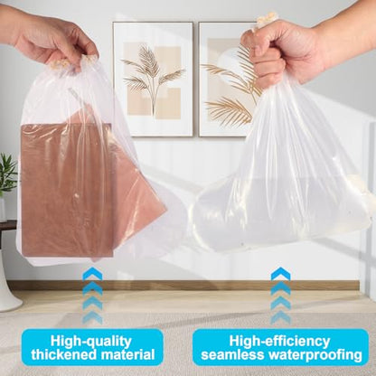 20 Pcs Kids Waterproof Shoe Covers for Rain, Non-Slip Disposable Rain Shoe Covers, Plastic Shoe Ponchos, Thickened PE Material Boot Covers for Men and Women (Clear) - color: 20pcs(kids)-clear