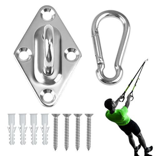 Wall Mount for Resistance Bands, Workout Anchors Wall Resistance with Hook for Fitness Bands, Space Saving Workout Equipment for Home Gym Weight Straps Suspension Training Exercise - style: 1 Pack