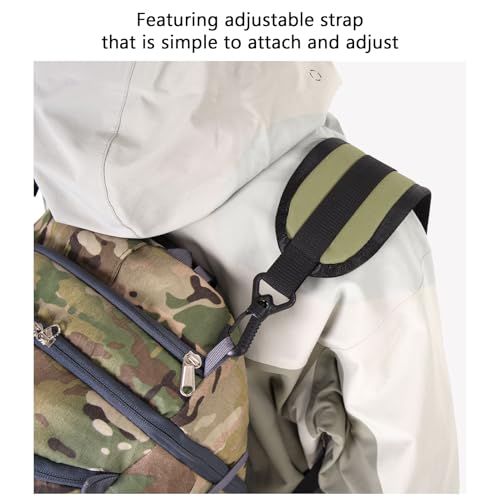 Oxford Cloth Backpack Strap with Belt Versatile DIY Supplies for Backpack Dry Bag Adjustable Length Padded (OD Green) - color: Od Green