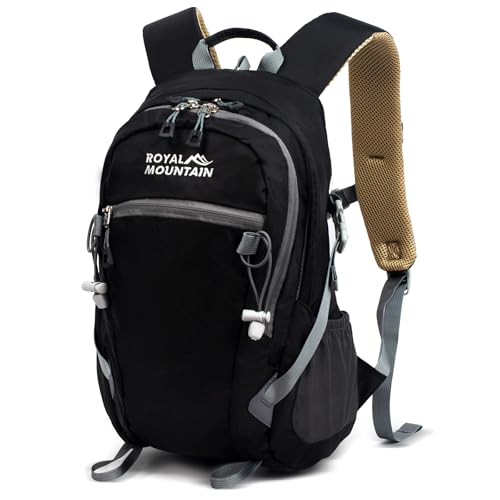 Hiking Backpack With Rain-cover, 30L Travel Backpacks For Women Men, Camping Daypack Backpacks Lightweight, Durable Hiking Backpack Fit For Camping,Daily Commuting, Short Trips (Black) - color: Black, size: 30L