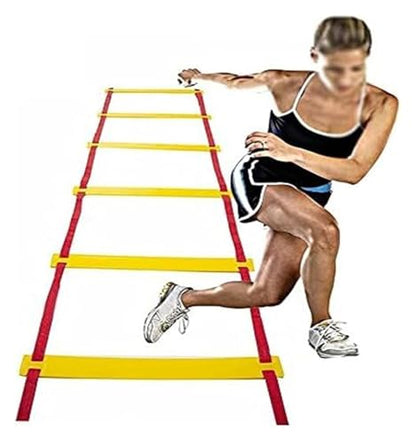Agility Ladder, Speed Ladder, Cones Football Training Equipment, Speed Agility Set, for Indoor/Outdoor - size: 300cm