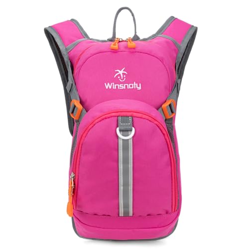 Kids Hydration Backpack, Water Hiking Backpack for Boys or Girls with 1.5L Reservoir Bladder - color: Rose