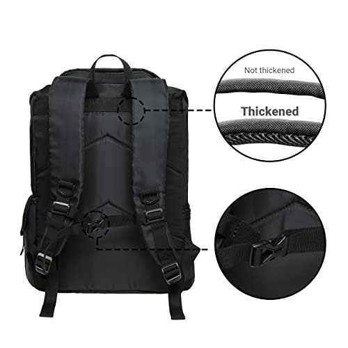 KAUKKO Travel Laptop Backpack, Outdoor Rucksack, Causal backpack Fits 15.6" (24-BLACK) - color: 24-black, size: Large