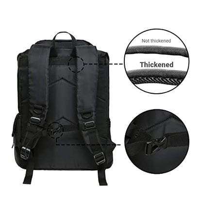KAUKKO Travel Laptop Backpack, Outdoor Rucksack, Causal backpack Fits 15.6" (24-BLACK) - color: 24-black, size: Large