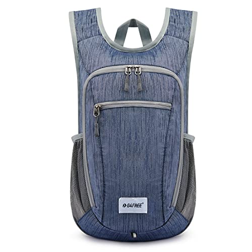G4Free 10L/15L Hiking Backpack Lightweight Packable Hiking Daypack Small Travel Outdoor Foldable Shoulder Bag - color: Dark Blue, size: 20L