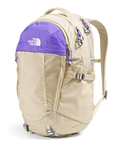 The North Face Women's Recon Everyday Laptop Backpack, Gravel/Optic Violet, One Size - color: Gravel/Optic Violet