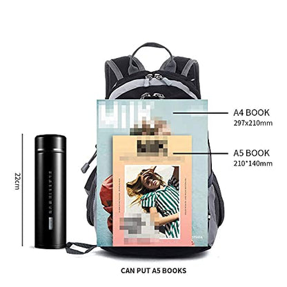 Bseash 10L Small Hiking Backpack for Kids Ages 3-6 Girls Boys Under 4 feet - color: Black