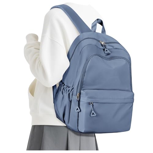 Casual Laptop Backpack for Women Men College Bookbag Waterproof Lightweight School Bag 15.6inch Laptop Daypack Large Capacity School Backpack for Teens Boys Girls (sapphire blue) - color: Sapphire Blue