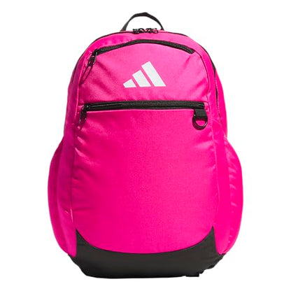 adidas Striker 3 Team Sports Backpack – Daypack for Sports Gym Travel, 36L, Shock Pink, OSFA - color: Shock Pink