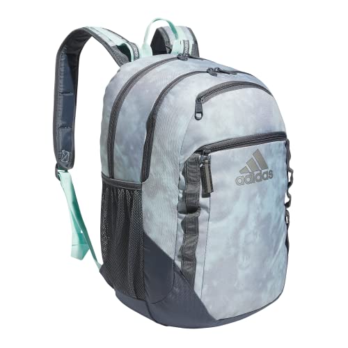 adidas Excel Backpack for Men & Women – Durable Large Athletic Laptop Bag - color: Stone Wash Semi Flash Aqua-stone/Onix Grey, size: OSFA