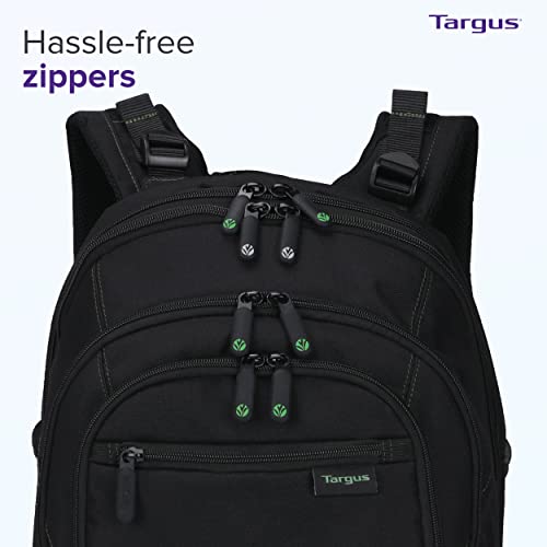 Targus Spruce EcoSmart Travel Laptop Backpack for 15.6 inch Laptops, TSA-Friendly Carry On Backpack Laptop Bag for Work and Travel, Black (TBB013US) - size: 15.6 inch