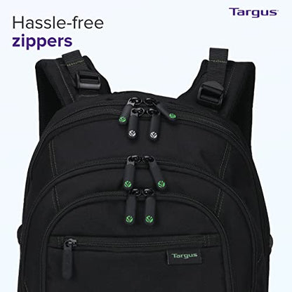 Targus Spruce EcoSmart Travel Laptop Backpack for 15.6 inch Laptops, TSA-Friendly Carry On Backpack Laptop Bag for Work and Travel, Black (TBB013US) - size: 15.6 inch