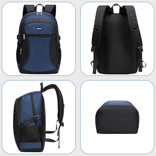 School Backpack for Middle School Teen Boys Bookbag Big Kids 16-18 10-12 10-13 12-14 14-16 Years Old Knaksack Mochila Escolar Para Niños Teenager Youth Schoolbag Senior Year Most Women Men 18" - color: Navy