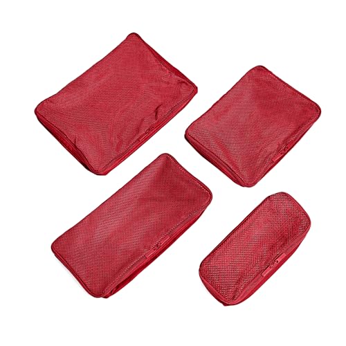 Away Insider Packing Cubes Set of 4 – Lightweight Travel Organizers for Luggage, Suitcases & Carry-On Bags, Cherry Red - color: Cherry Red