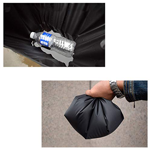 Waterproof Backpack Rain Nylon Cover, Durable Elastic Adjustable Water Resist Cover for Camping,Hiking,Climbing,30-40L - color: Black