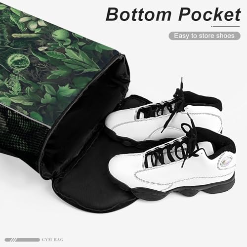 Magical Moth Drawstring Backpack Gym Bag With Shoe Compartment String Bag Sport Beach Swimming Sackpack For Women Men - color: Magical Moth