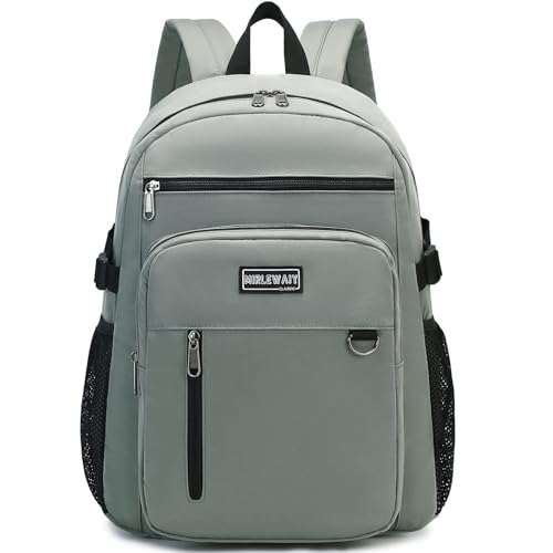 MIRLEWAIY Classical School Backpack Lightweight Bookbag Casual Daypack Travel Work Bag For Teenagers College Girls boys - color: Green