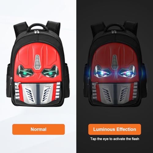 Dilunar Kids Backpack for School Child Boys Kindergarten Elementary Toddler Bag Gift Ideas - color: Red, size: 16"