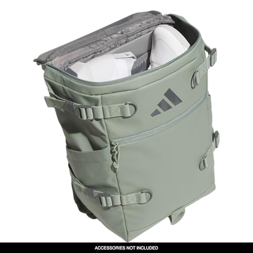 adidas Vista Top-Loading Backpack for Travel and Gym, 29L - color: Silver Green/Grey Six