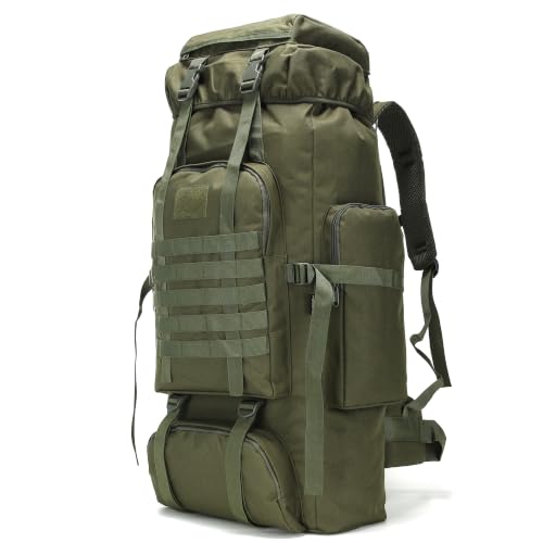 Hiking Backpack for Men 70L/100L Camping Backpack Military Rucksack Molle 3 Days Assault Pack for Climbing | Camping Backpack - color: 70l-olivegreen