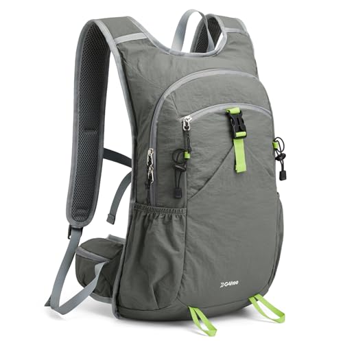 G4Free 20L Hiking Backpack with Waist Strap for Women Men, Lightweight Waterproof Daypack for Travel Camping Outdoor, Grey - color: Grey