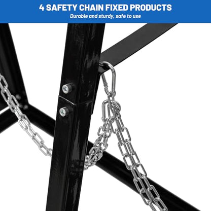 1500 LBS Vertical Bar Storage Rack Standing Steel Metal Long Parts Industrialized 4 Bays Racks Rugged and Durable for Factories, Warehouses, Garages, Black