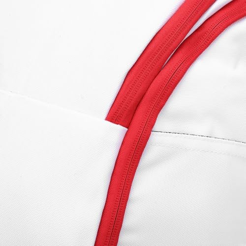 Basketball Backpack with Laptop Compartment, Large Capacity, Wet and Dry Segregation, Water, Lightweight Sports Backpack for Exercise Supplies and Daily Commute - color: White Red