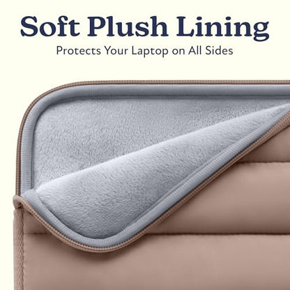 Vandel The Original Puffy Laptop Sleeve Case, 13-14 inch Laptop Sleeve Bag Case 13.3 Inch, Compatible with MacBook Air 13, Pro 14/13 iPad Pro 12.9, HP Dell ASUS, Computer Bag Cover - color: d. Latte, size: 13-14 Inch