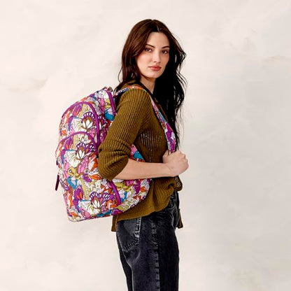 Vera Bradley Women's Featherweight Westover Hybrid Backpack, Flutter, One Size - color: Flutter