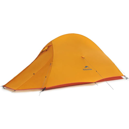 Naturehike Cloud Up 1 Person Tent, Lightweight Backpacking Tents for One Man, Waterproof Ultralight One Person Tent for Camping Hiking Backpacking - color: Bright Orange