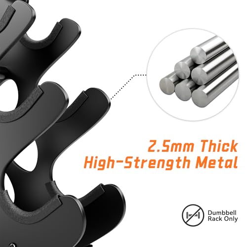 4 Tier Dumbbell Rack, Weight Rack For Home Gym, Dumbbell Stand for Free Weights - size: 3 tier