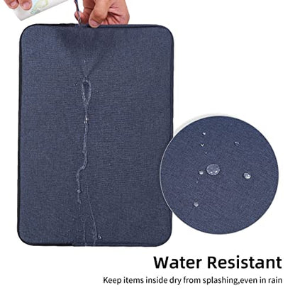 17 17.3 inch Laptop Sleeve Case for HP 17.3 inch Laptop/HP Envy 17 / Pavilion 17, Dell Inspiron 17, Lenovo Ideapad 17.3, ASUS Vivobook 17, 17-in Water-Resistant Computer Notebook Bag - color: Navy Blue