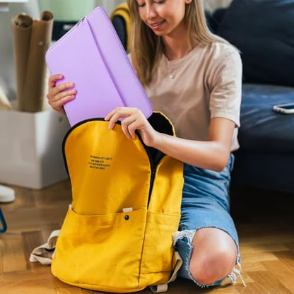 13 Inch Laptop Sleeve Portable Carrying Case with Front Pocket Padded Computer Pouch Cover Compatible with MacBook Air 13.6 Inch M4 M3 M2 2025-2022, 14 Inch MacBook Pro M4 M3 M2 M1 - color: Pale Purple, size: 13 inches