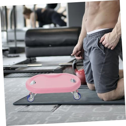 Abdominal Fitness Sliding Disc with Comfortable Handle and Complimentary Mat Mute Workout Sliders for Core Strength Training at Home Versatile Roller for Chest Arms Butt and Legs
