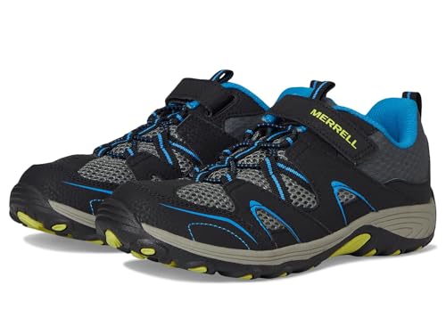 Merrell Trail Chaser Shoe Kids - color: Black/Blue, size: 6 Wide Big Kid