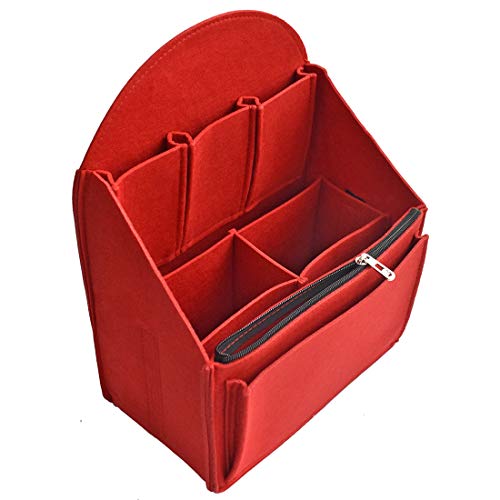 VANCORE Felt Backpack Organizer Insert for Rucksack Handbag Shoulder Bag (Red,Small) - color: Red, size: Small