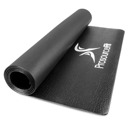 ProsourceFit Exercise Equipment & Treadmill Mat High Density PVC Floor Protector, 3 x 6.5-feet - color: Black Regular