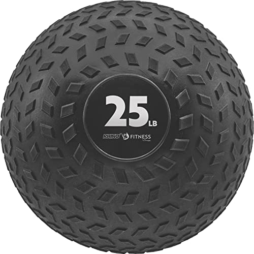 Champion Sports Rhino Fitness Slam Ball – Sand-Filled, Bounce-Resistant Ball for Strength & Conditioning, 6–50 lb - style: 25 Pound