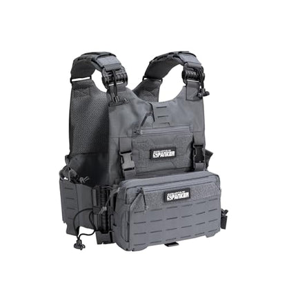 EXCELLENT ELITE SPANKER Tactical Chest Rig Pack EDC Chest Bag Molle Utility Chest Pouch for Outdoor Hunting Workouts Hiking - color: Grey