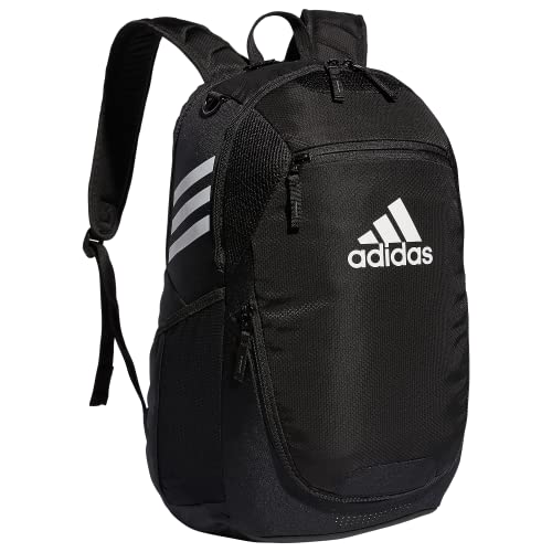adidas Stadium 4 Soccer Backpack – Team Sports Bag with Ball Pocket, 36L - color: Black/3.0