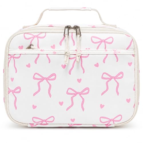 LEDAOU Lunch Box Kids Insulated Lunch Bag Girls Boys Toddler Reusable Lunchbox for School Picnic Hiking (Bow Tie) - color: Bow Tie