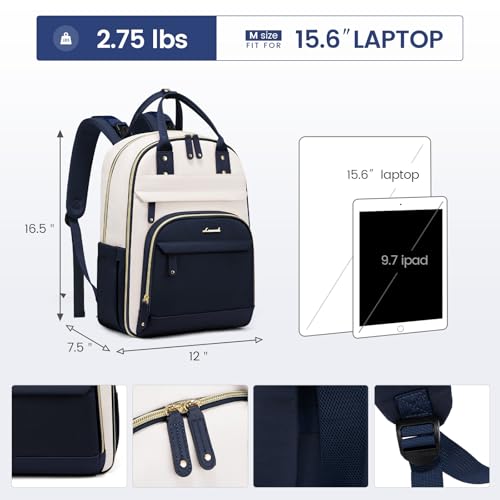 LOVEVOOK Diaper Bag Backpack, Baby Bag with Changing Pad, Large Diaper Backpack Boy Girl, Waterproof Baby Registry Bag for Mom Dad with Stroller Buckles, Dark Blue-beige - color: Dark Blue-beige