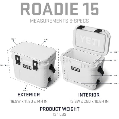 YETI Roadie 15 Hard Cooler with DoubleDuty Shoulder Strap - color: Navy
